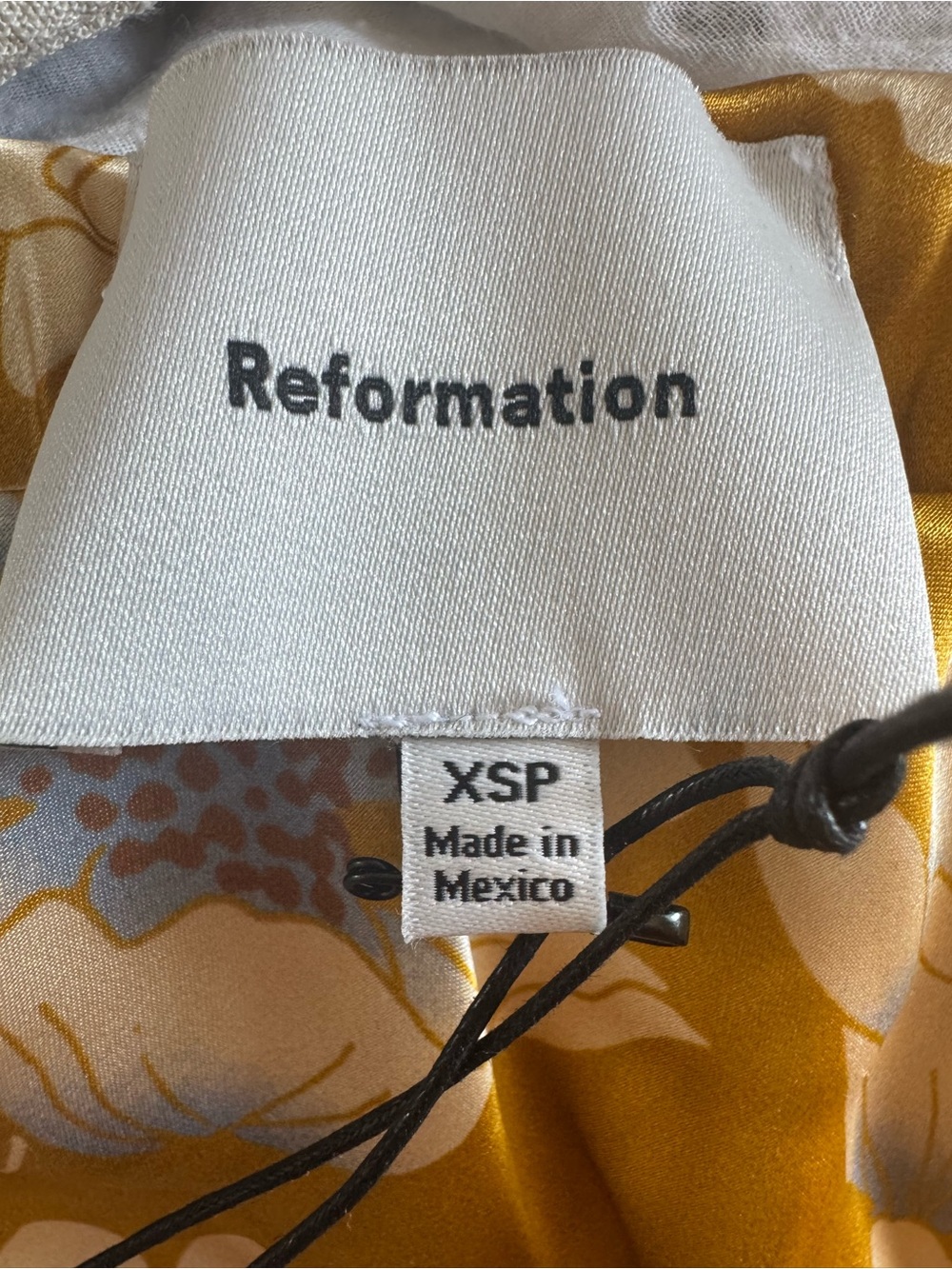 Reformation Petites Bella Silk Skirt Orange - Size XSP - Picture 2 of 7